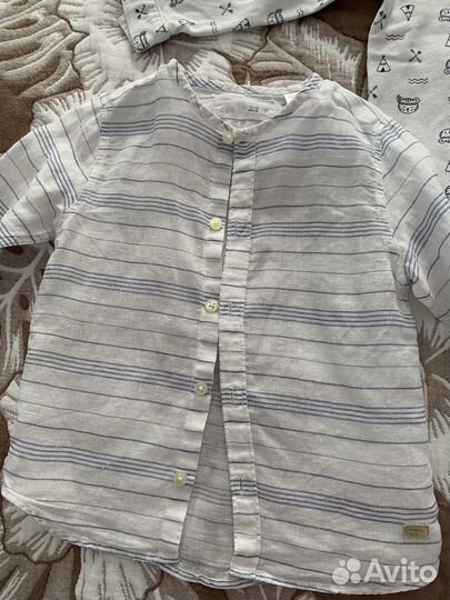 Рубашки на мальчика 12-18 месяцев