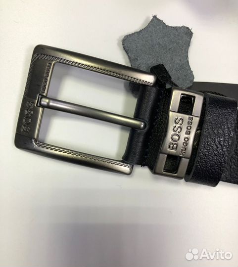 Ремень кожаный мужской Boss