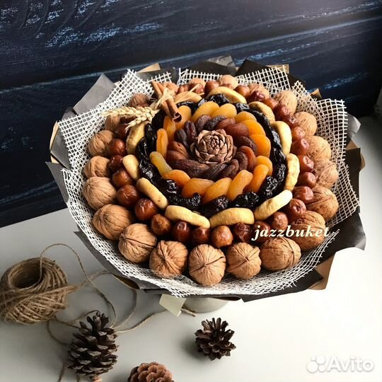 Букет из сухофруктов, сладкий букет