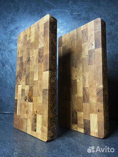 Торцевая разделочная доска из дуба