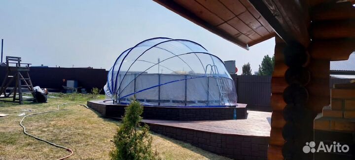 Тент для бассейна купольный