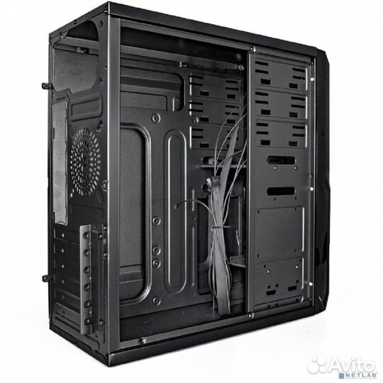 Exegate EX278402RUS Корпус Miditower Exegate XP-329S Black, ATX, без бп, 2*USB, Audio
