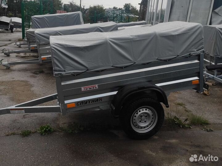 Прицеп Спутник Zn 1912/48 низкий тент