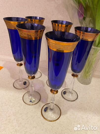 Бокалы Богемия Флюте Чехия