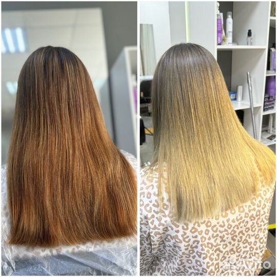 Блонд на кератин