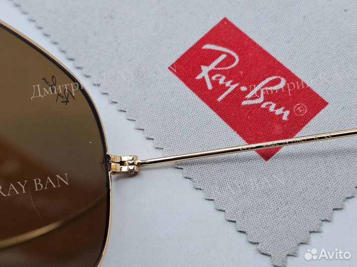 Очки Ray Ban 3362 Cockpit Gold Brown Стекло