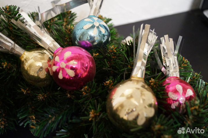Елочные игрушки СССР шарики на новый год елку шар