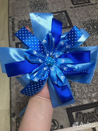 Бант на выписку мальчика