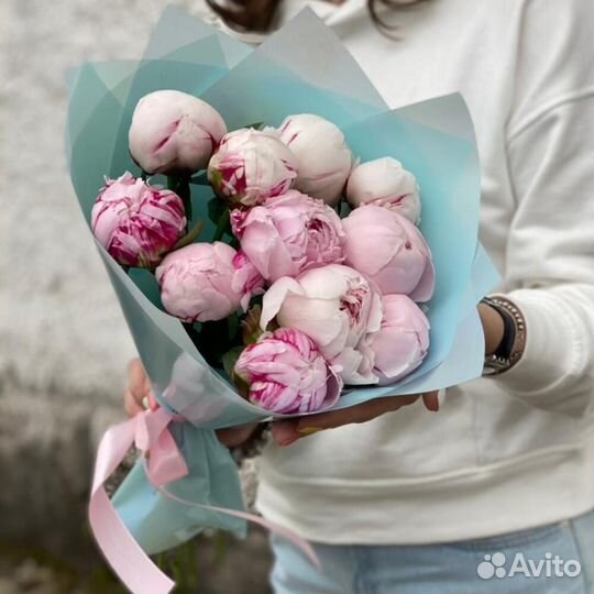15 Букет из пионов Доставка пионы 25 цветы 9