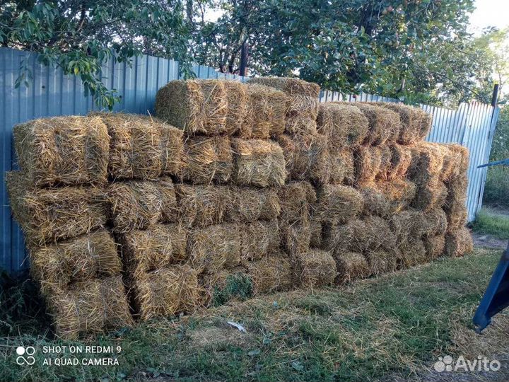 Солома в тюках