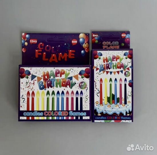 Свечи с цветным пламенем
