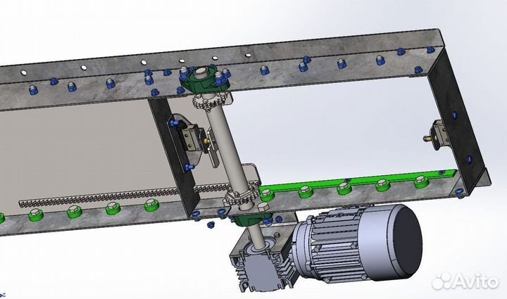 Шиберная заслонка с электрическим приводом