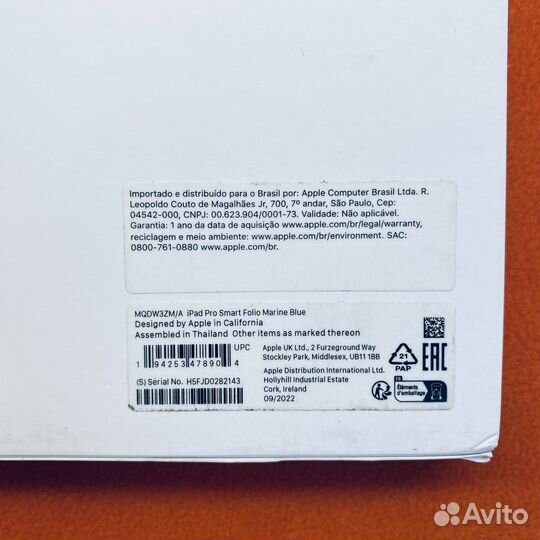 iPad Pro 12.9 Smart Folio Marine Blue (new)