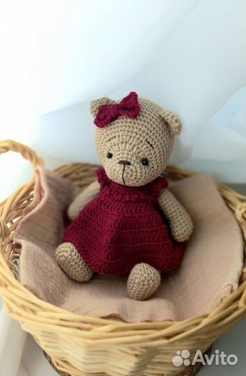 Вязаный Мишка ручная работа