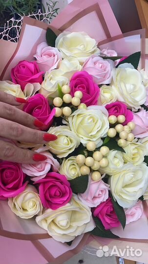 Букет цветов из мыла