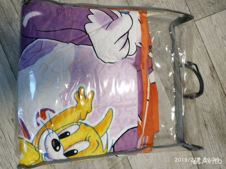 Покрывало+ наволочка, новые