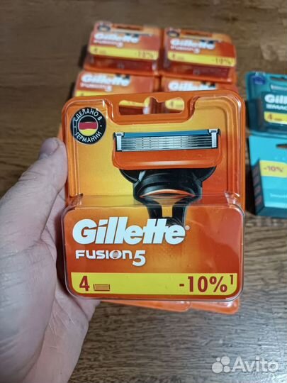 Gillette fusion 5 станок и насадки (оригинал)