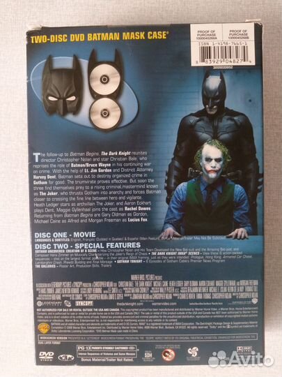 Фильм Темный рыцарь DVD Лимитированное издание