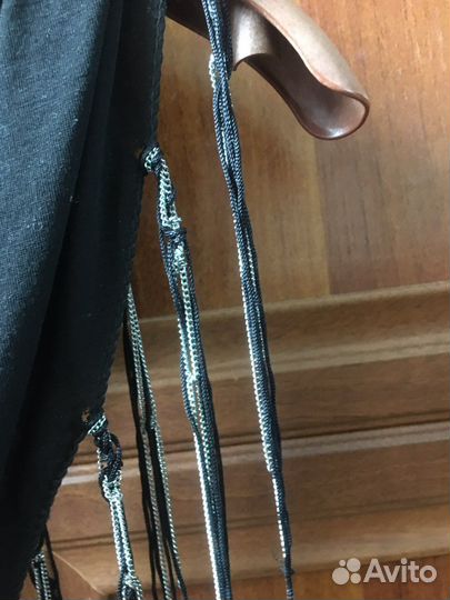 Чёрная трикотажная косынка