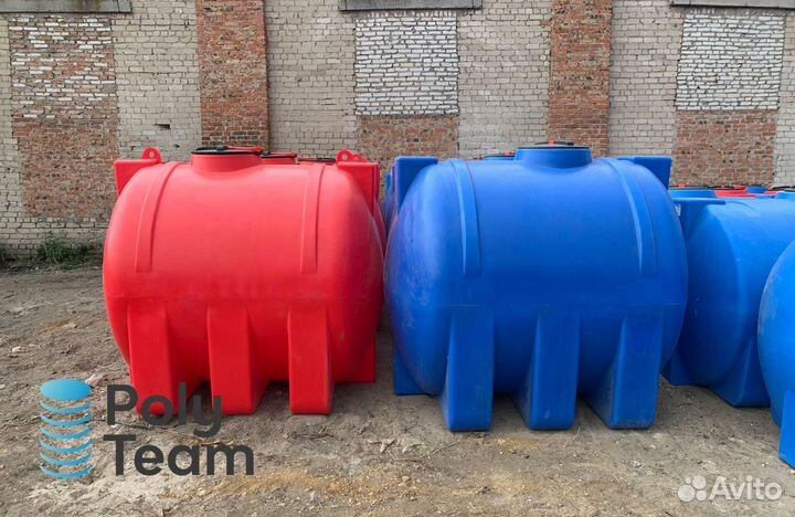 Бочки для воды пластиковые 1000 л, 2000 л, 3000 л