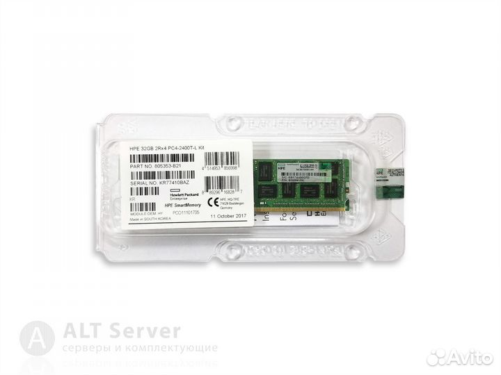 HP 32GB DDR4 PC4-2400T LR / 805353-B21, 809084-091