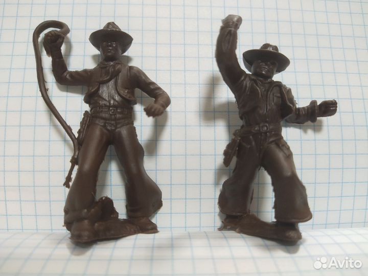 Модель солдитка, Ковбои, набор 8 шт