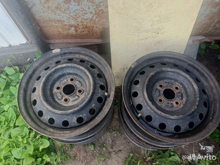 Штампованные диски r15 4x100 бу