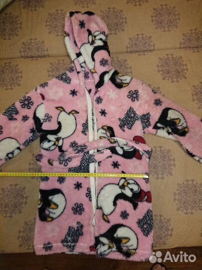 Халат махровый для девочки 6-9 лет