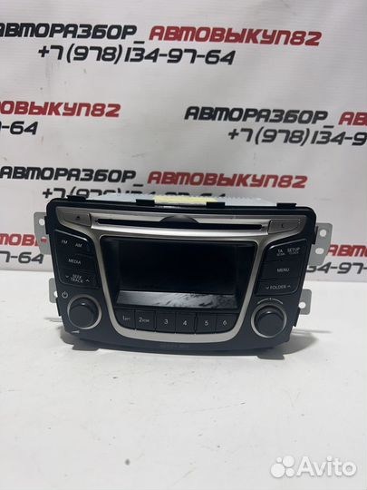 Штатная магнитола hyundai solaris