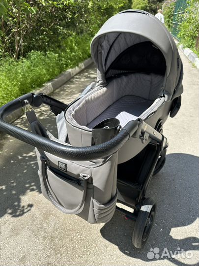 Коляска 2 в 1 эко кожа
