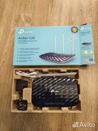 Маршрутизатор TP-Link Беспроводный Archer C20(RU)