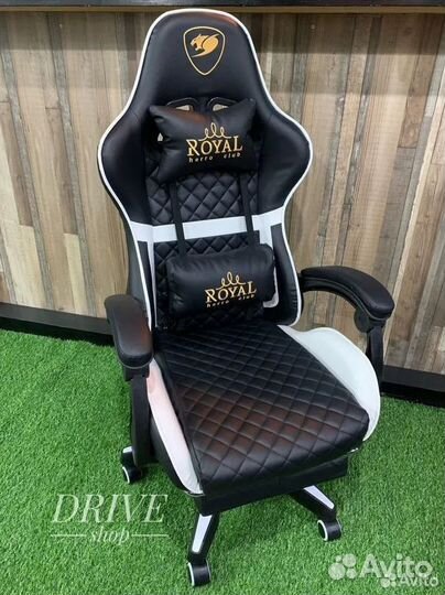 Компьютерное игровое кресло геймерское с массажем