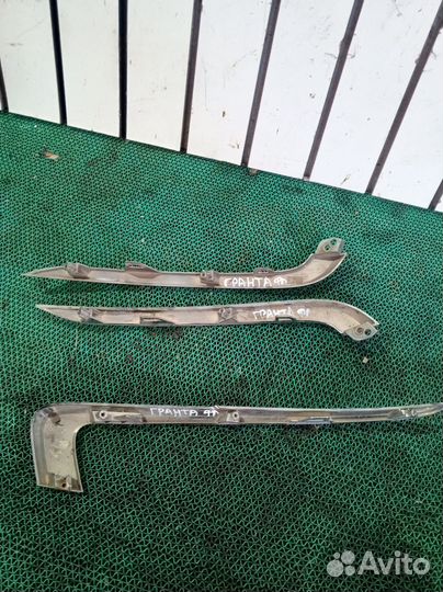 Молдинги переднего бампера LADA Granta fl