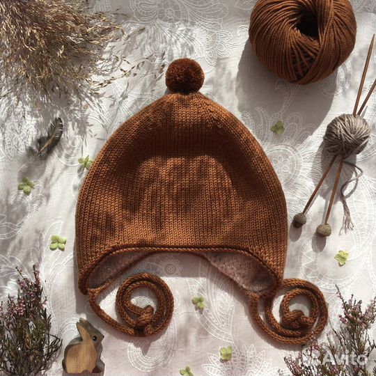 Вязаная зимняя шапка на заказ