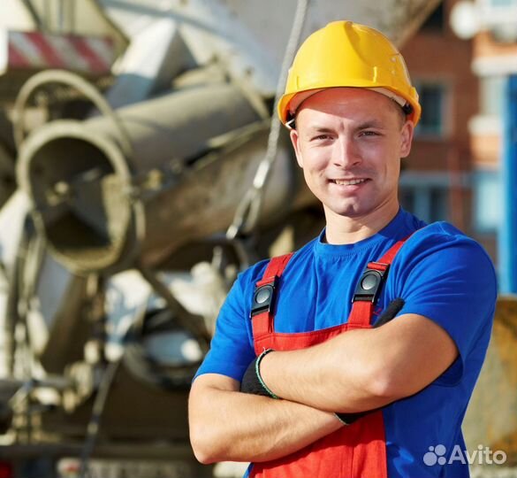 Подсобник на стройку с проживанием, питанием