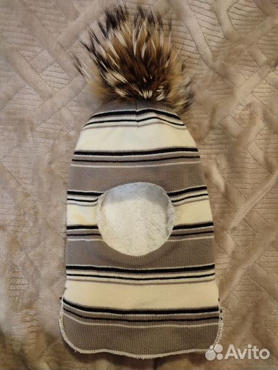 Шапка шлем зимний 4-5 лет