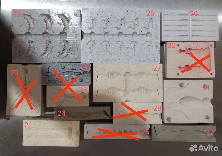 Формы для литья приманок до 5