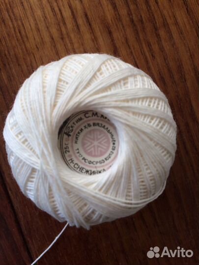Нитки х/б вязальные