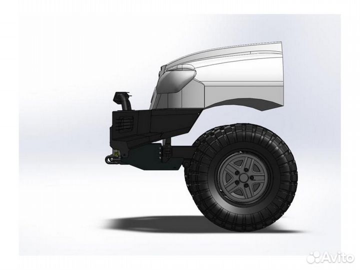 Передний силовой алюминиевый бампер III поколения