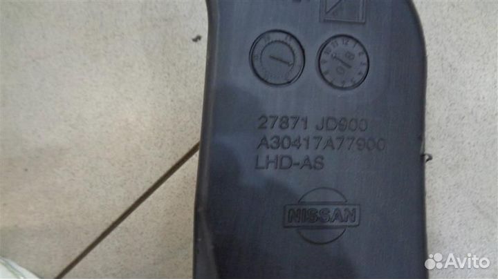 Воздуховод торпедо Nissan Qashqai J10 2006-2013