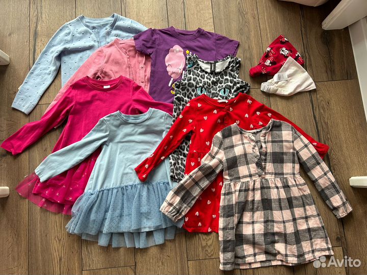 Пакет летней одежды для девочки 4-5 лет