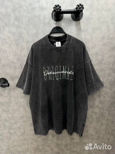 Футболка Vetements Original оверсайз черная