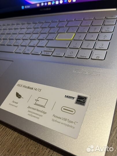 Ноутбук Asus vivobook 15 Ryzen 5 5500U 8gb