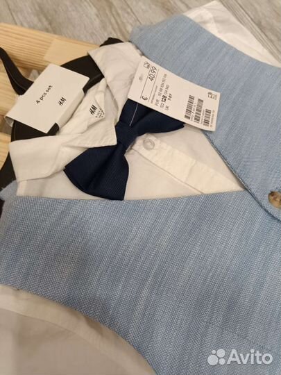 Костюм бабочка жилетка шорты 128 h&m