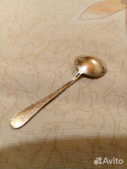 Ложка для солонки, серебро СССР