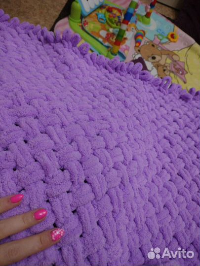 Плед детский вязаный ручная работа