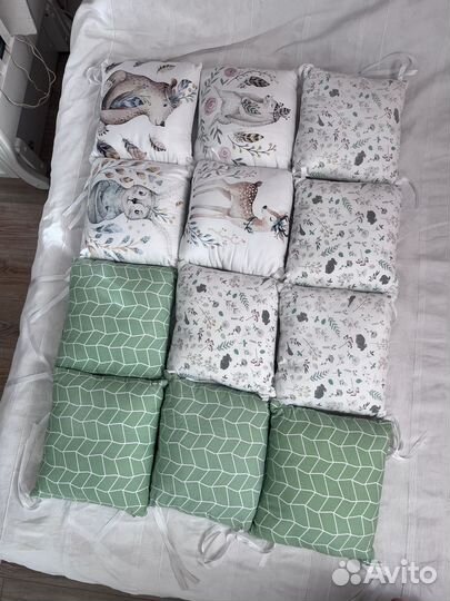 Бортики в детскую кроватку бу