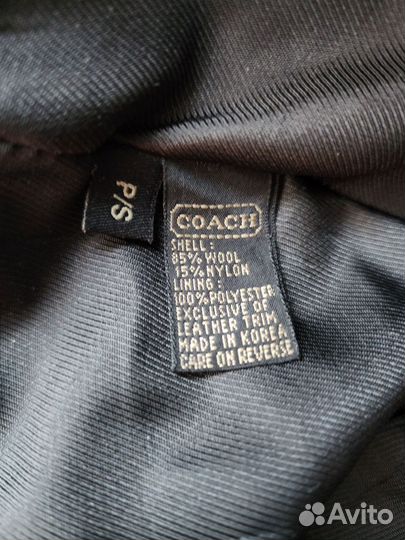 Шляпа панама женская твид шерсть Coach
