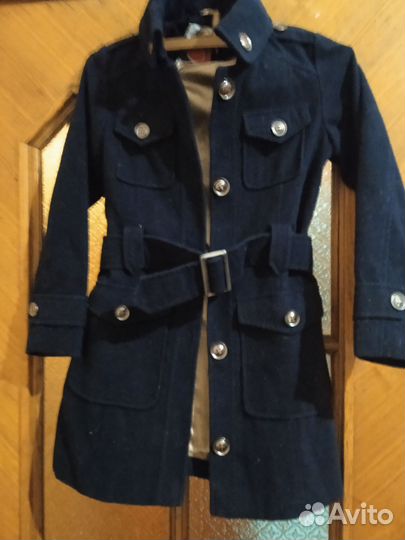 Куртка зелёная болоневая ,пальто черное