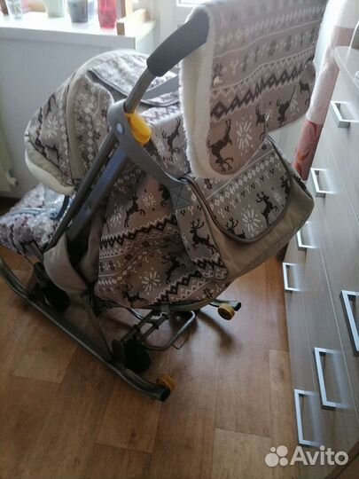 Детские санки с колесами